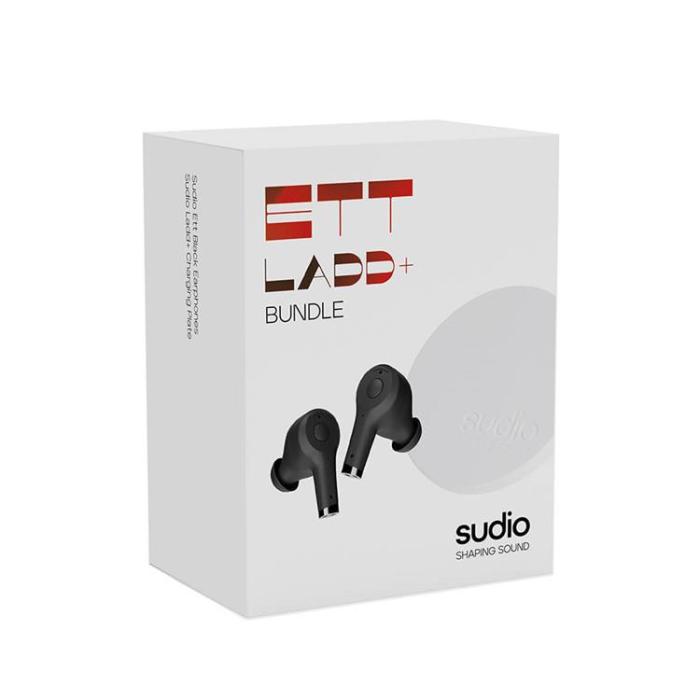 UTGATT1 - SUDIO Headphones ETT + QI Charger TWS In-Ear - Svart