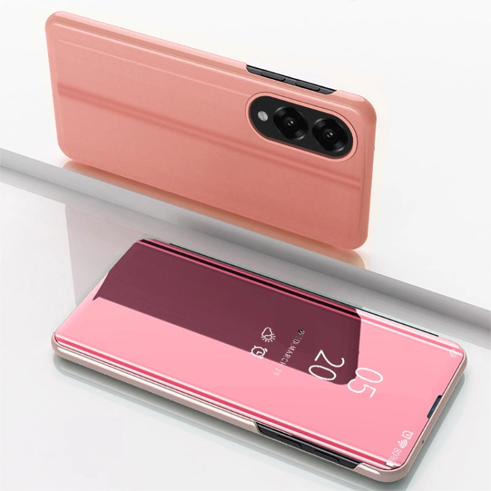 OEM - Galaxy S25 Edge Fodral Clear View - Rosa