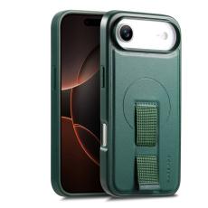 CASENEO - CASENEO iPhone Air Fodral Magnetiskt KonstL&auml;der - Gr&ouml;n