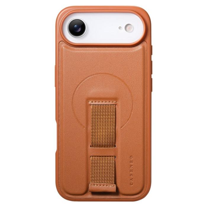 CASENEO - CASENEO iPhone Air Fodral Magnetiskt KonstLäder - Brun