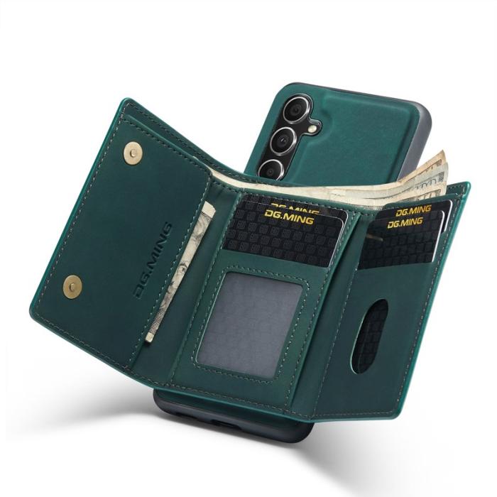 DG.MING - DG.MING M1 Series Mobilskal till Samsung Galaxy S24 FE Kickstand Grön