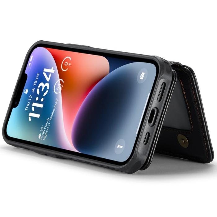 JEEHOOD - JEEHOOD J05 Mobilskal till iPhone 14 Läder MobilSvart