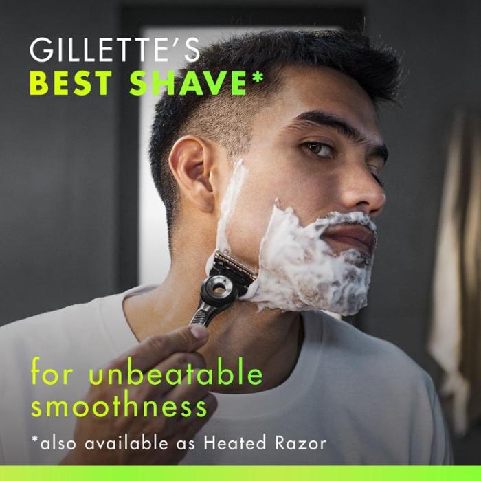 Gillette - Gillette Rakhyvel Labs + 2st rakblad, magnetiskt ställ & resefodral