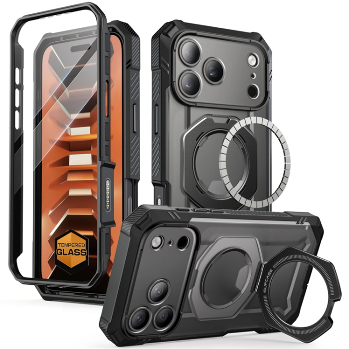 SupCase - SupCase Mobilskal för iPhone 18 Pro Max/17 Pro Max Magsafe Grip Pro - Svart