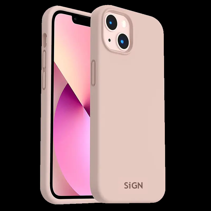 SiGN iPhone 14 Skal Liquid Silicone - Sand Rosa | 2353 | AlltMobil