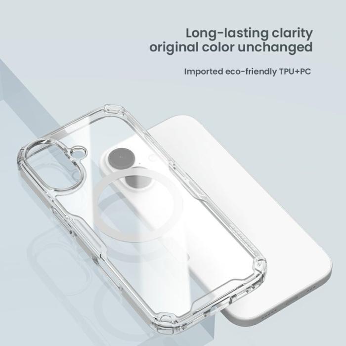Nillkin - NILLKIN Nature Pro Series Mobilskal till iPhone 17 MagSafe TPU PC Grå