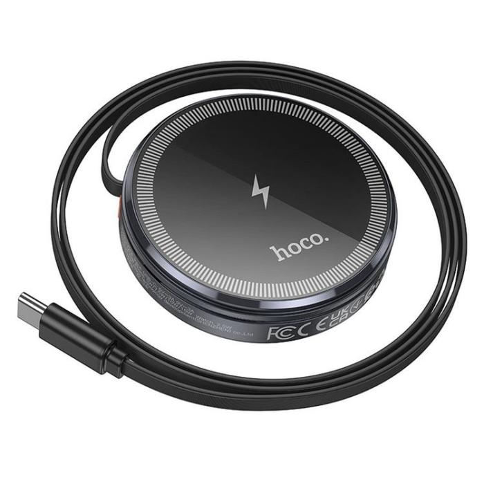 Hoco - Hoco MagSafe Trådlös Laddare iPhone/Apple Watch - Svart