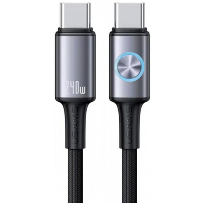 USAMS - USAMS USB-C Till USB-C Kabel 240W 1.2m Huan - Tarnish