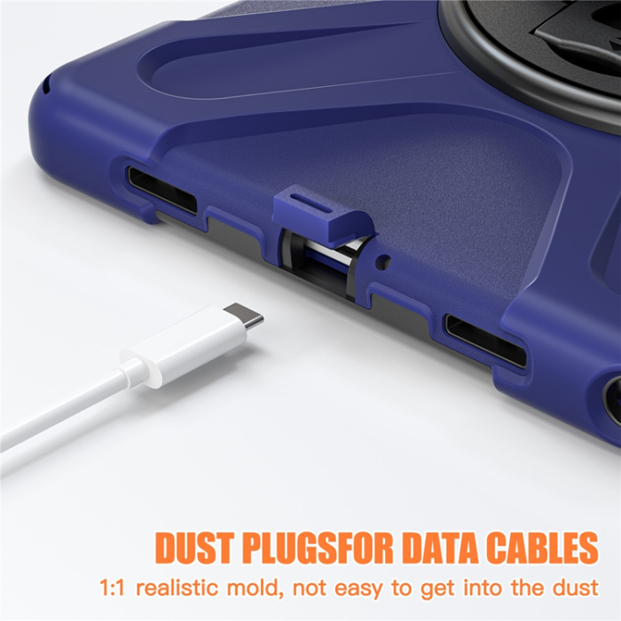 A-One Brand - Galaxy Tab A9 Plus Mobilskal Silikon Rotary Kickstand