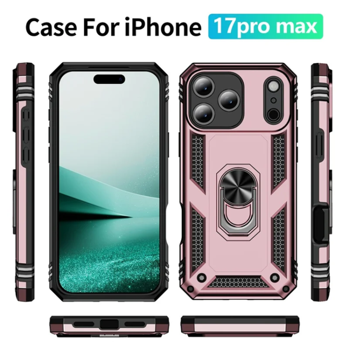 A-One Brand - iPhone 17 Pro Max Mobilskal med Kickstand - Roséguld