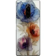 Gustaf - Mobilskal till Sony Xperia 1 med Silkesblommor