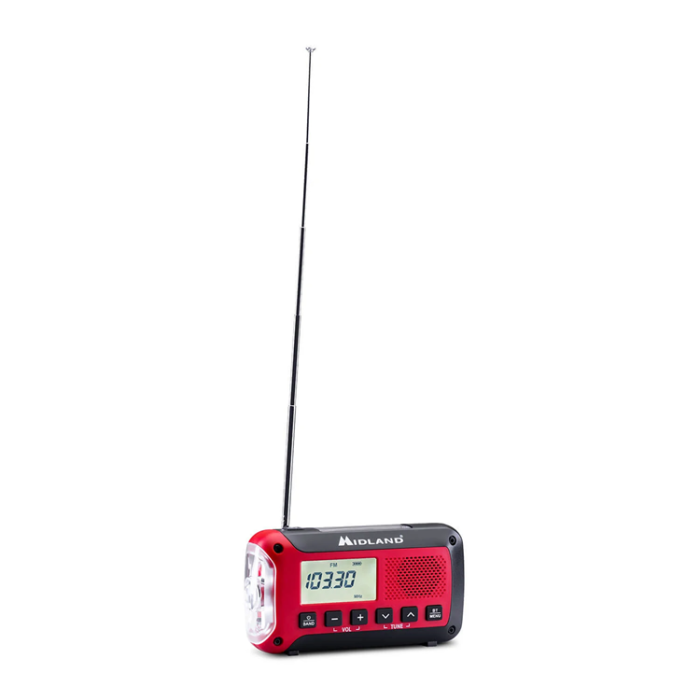 MIDLAND - Midland Nödradio ER250BT - Röd/Svart