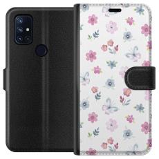 iSecrets - Plånboksfodral till OnePlus Nord N10 5G med Blommor och fjärillar