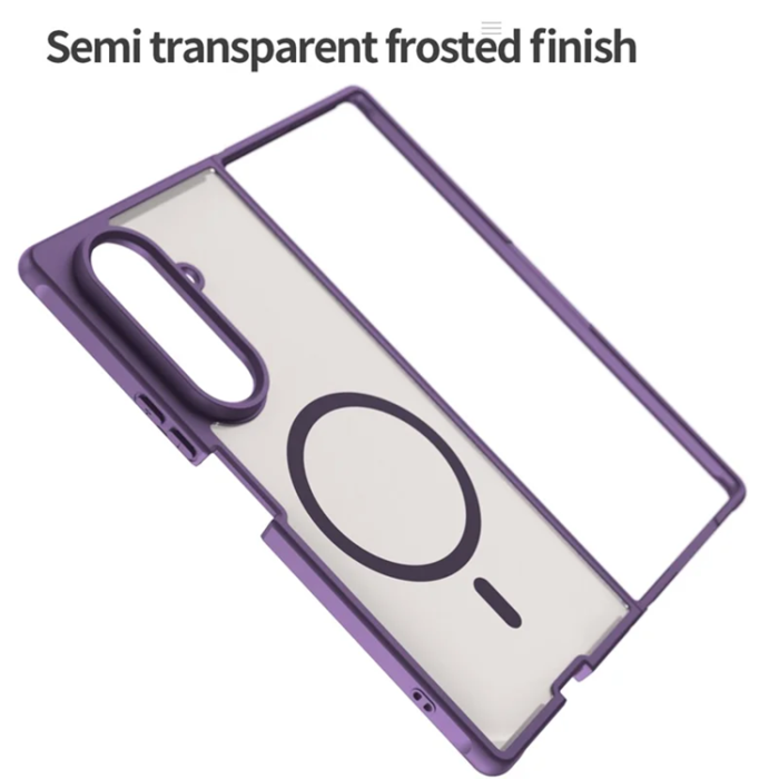 A-One Brand - Galaxy Z Fold 7 5G Mobilskal MagSafe Anti Drop - Lila