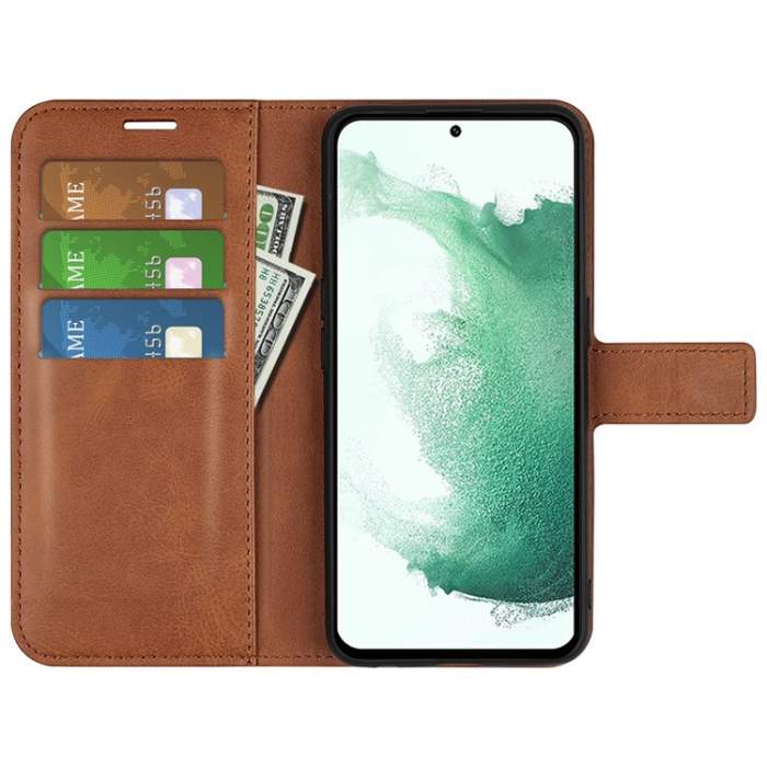 OEM - Galaxy S23 Plus Plånboksfodral Folio Flip - Brun