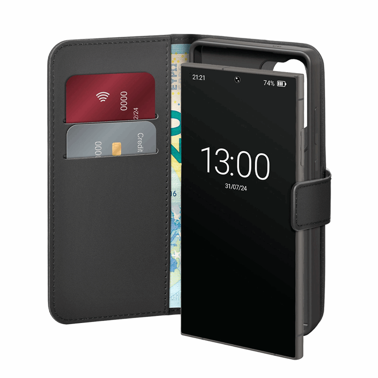 Puro Galaxy S25 Ultra Plånboksfodral med Flip - Svart | 2353 | AlltMobil