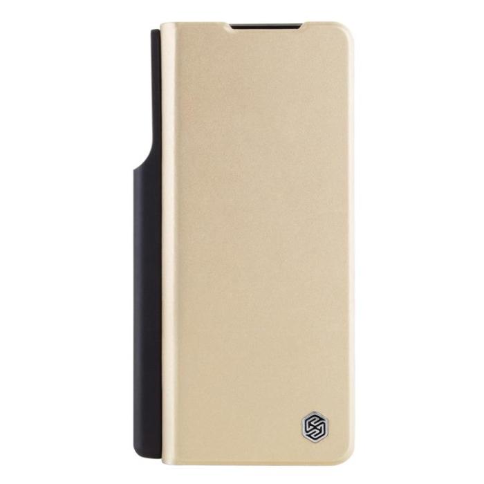 Nillkin - Nillkin Galaxy Z Fold 4 Fodral Qin Pro - Guld
