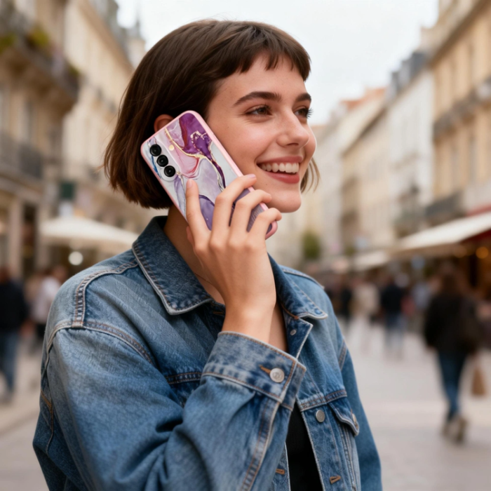 Tech-Protect - Tech-Protect Mobilskal För Galaxy A57 5G Icon - Marble