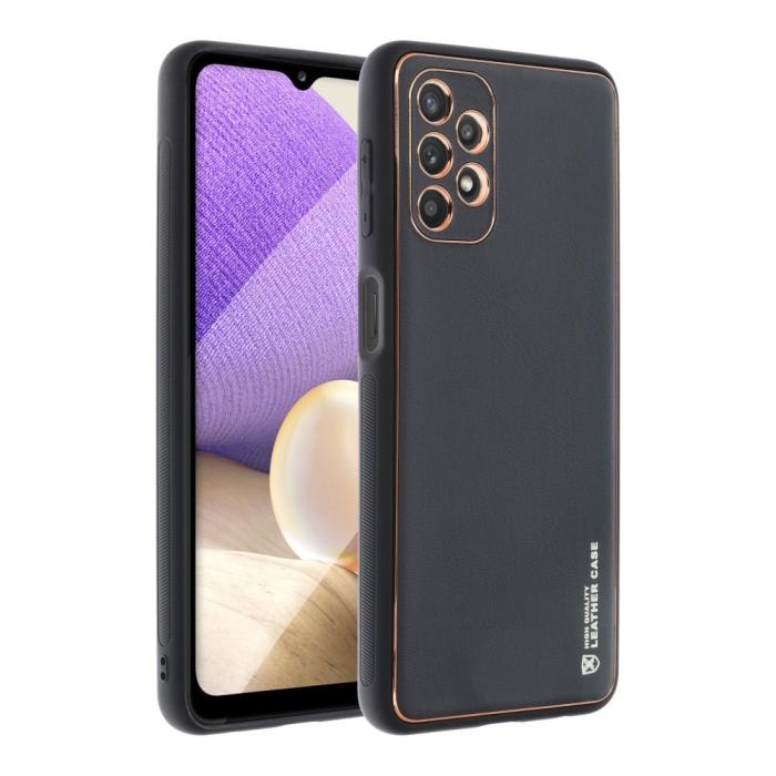 Forcell - Galaxy A52s/A52 5G/A52 4G Skal Forcell Läder - Svart