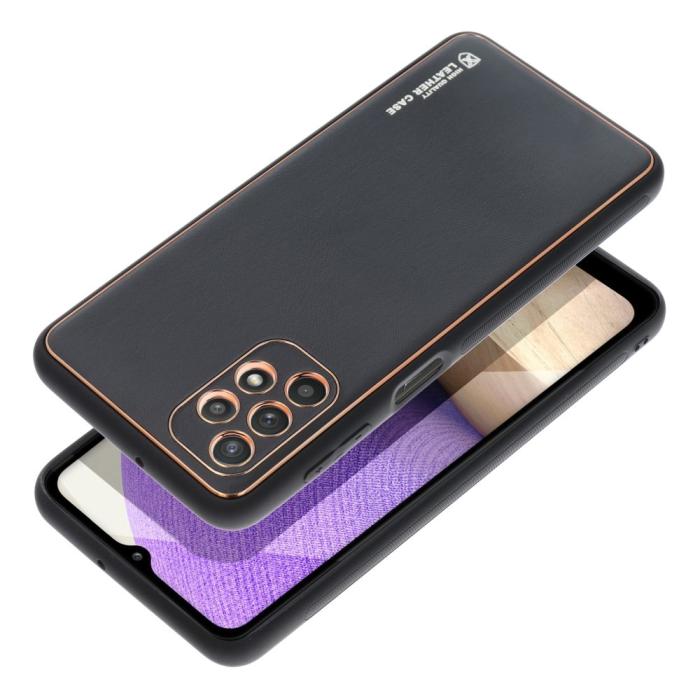 Forcell - Galaxy A52s/A52 5G/A52 4G Skal Forcell Läder - Svart