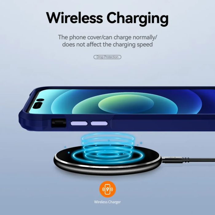Taltech - iPhone 15 Pro Max Mobilskal Elektropläterat - Blå