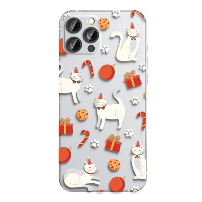UTGATT - Xiaomi Redmi Note 10/10S Skal Forcell Cristmas Cat Mjukplast