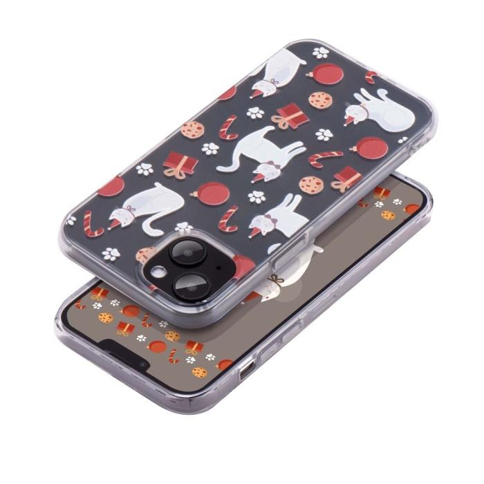 UTGATT - Xiaomi Redmi Note 10/10S Skal Forcell Cristmas Cat Mjukplast
