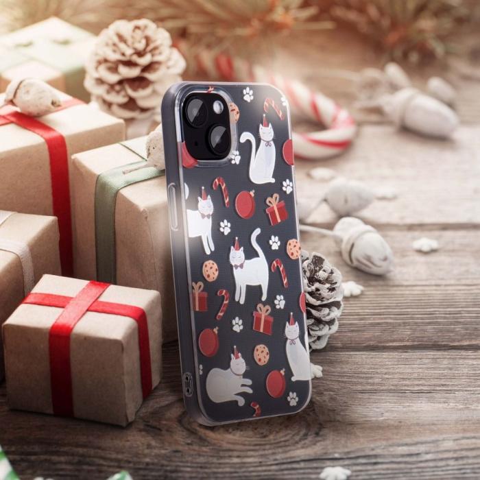 UTGATT - Xiaomi Redmi Note 10/10S Skal Forcell Cristmas Cat Mjukplast