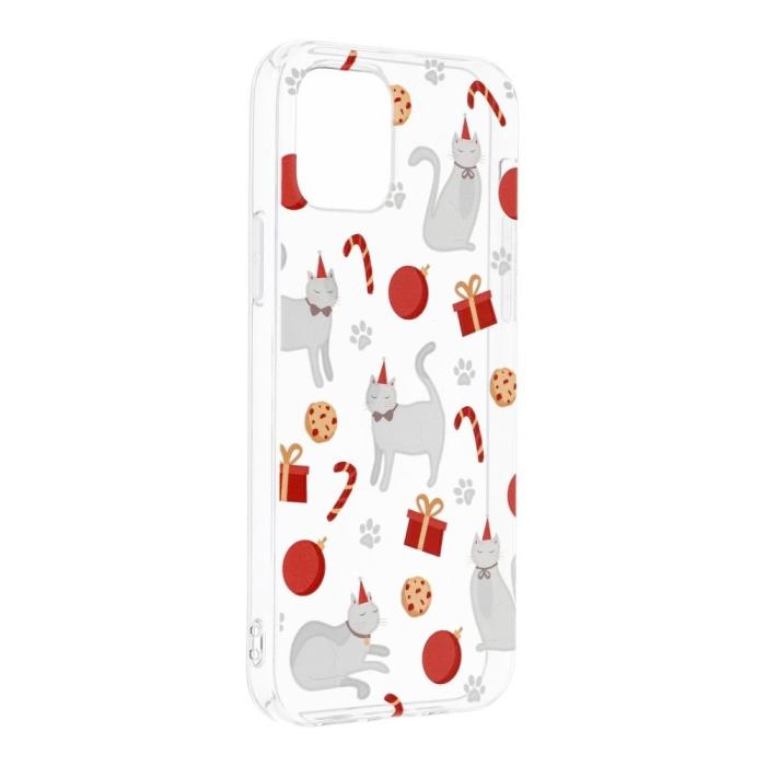 UTGATT - Xiaomi Redmi Note 10/10S Skal Forcell Cristmas Cat Mjukplast