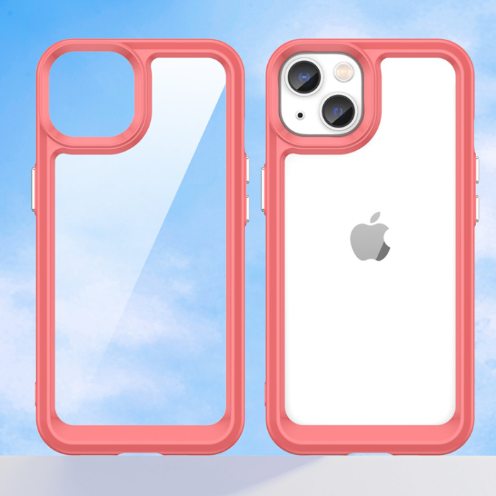 OEM - iPhone 14 Plus Skal Outer Space - Röd