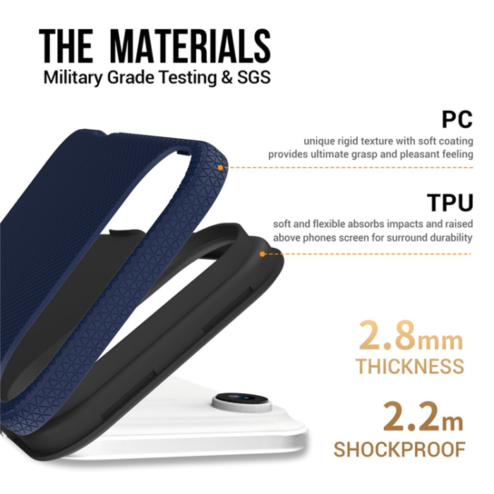 A-One Brand - iPhone 17 Air Mobilskal MagSafe Protective TPU+PC - Marinblå