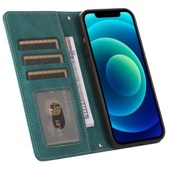 UTGATT1 - iPhone 14 Pro Max Plånboksfodral Flip - Grön