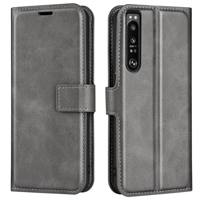 UTGATT1 - Sony Xperia 1 IV Plånboksfodral Flip Folio - Grå