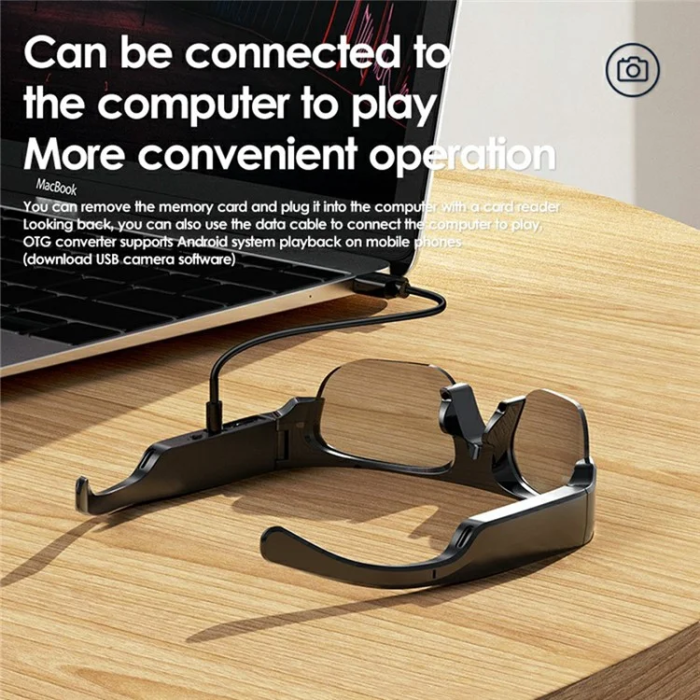 OEM - 2K Videokamera Smart Glasögon Bluetooth XV16 - Svart