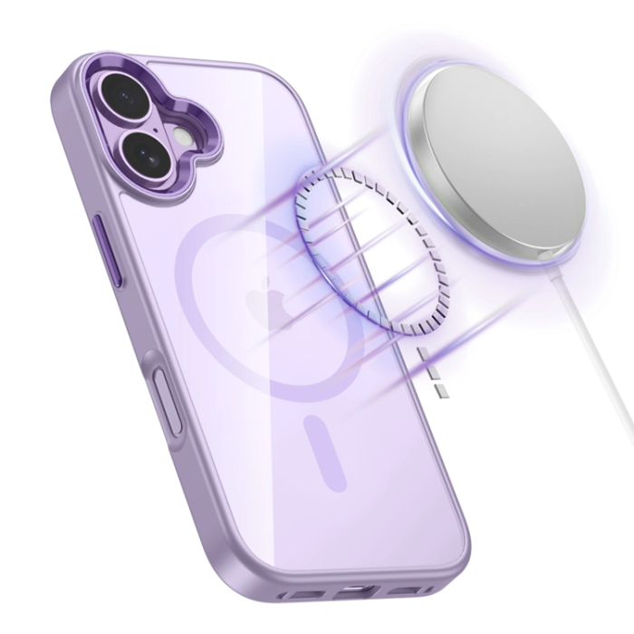Tech-Protect - Tech-Protect iPhone 17 Mobilskal Magsafe Magmat - Lavender/Clear