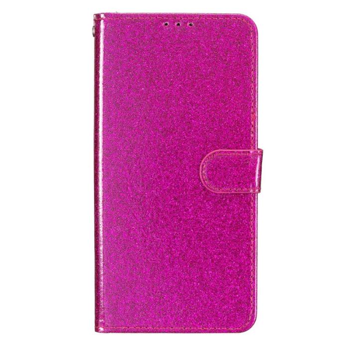 OEM - Samsung Galaxy S26 Ultra Plånboksfodral Glitter Anti-Scratch Konstläder - Rosa