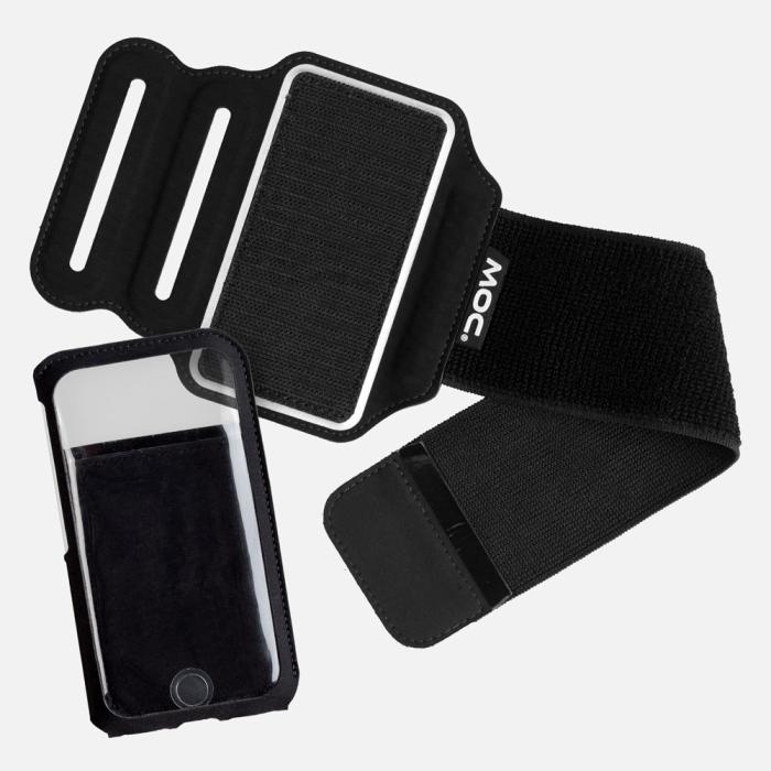 UTGATT1 - MOC Premium Sportarmband till iPhone 8/7/6, Android mm - Svart