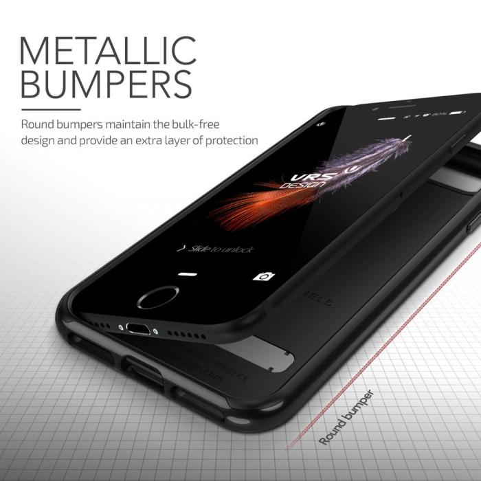 UTGATT5 - Verus High Pro Shield Skal till Apple iPhone 8/7 - Gagatsvart