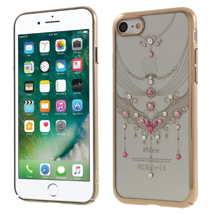 Kavaro - Kavaro Skal med Swarovski stenar till iPhone 7/8/SE 2020 - Gold Butterfly