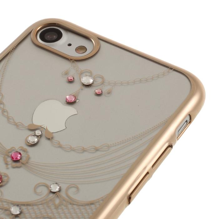 Kavaro - Kavaro Skal med Swarovski stenar till iPhone 7/8/SE 2020 - Gold Butterfly
