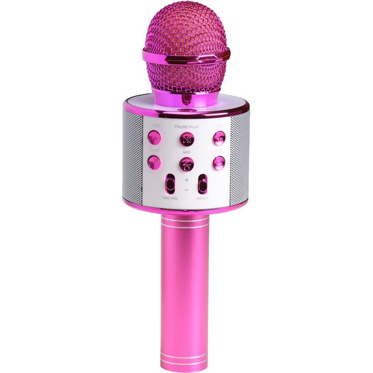 Denver Bluetooth Karaoke Mikrofon med inbyggd högtalare - Rosa | 249 | AlltMobil