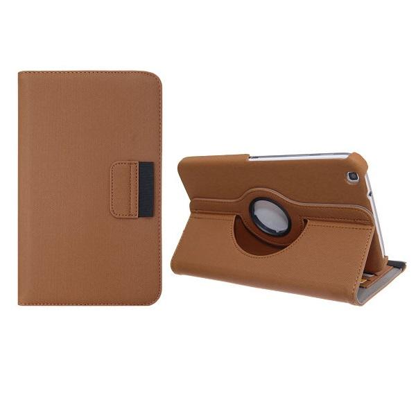 Denim Rotating Armour Fodral till Samsung Galaxy Tab 3 7.0 (Brun) | 2353 | AlltMobil