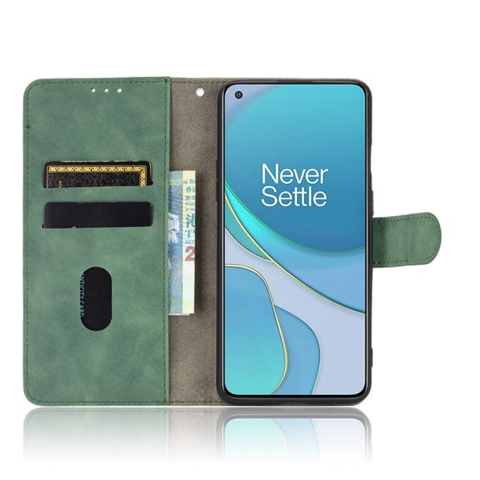 A-One Brand - Skin Touch plånboksfodral till Oneplus 8T - Grön