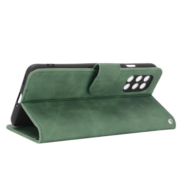 A-One Brand - Skin Touch plånboksfodral till Oneplus 8T - Grön