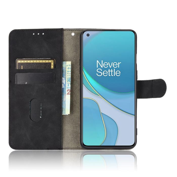 OEM - Skin Touch plånboksfodral till Oneplus 8T - Svart