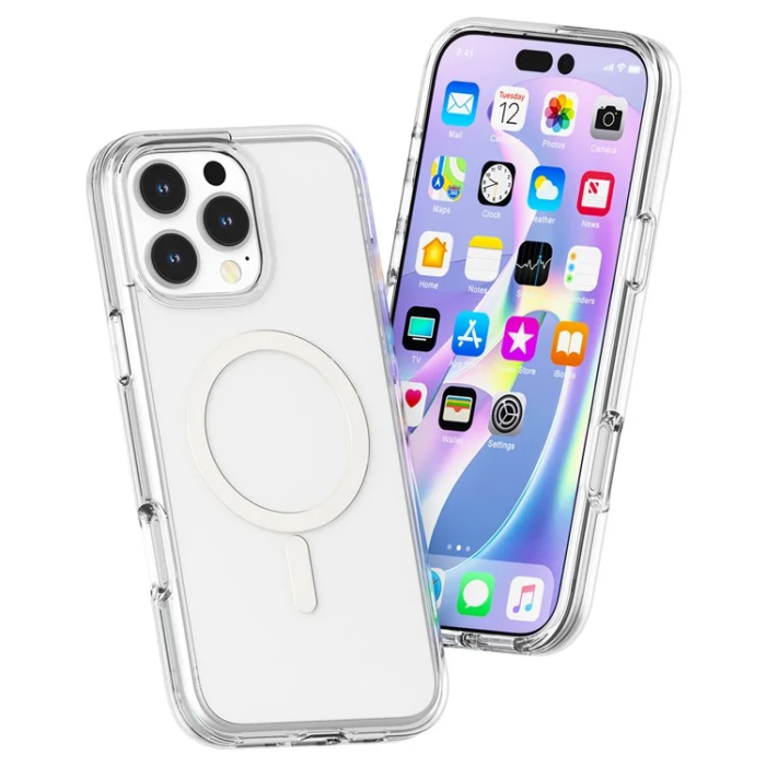 OEM - iPhone 16 Pro Mobilskal Magsafe Anti-Shock - Transparent