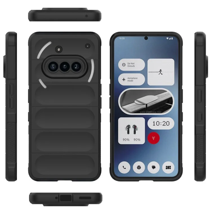 A-One Brand - Nothing Phone (3a) Mobilskal MagSafe Rugged TPU - Svart