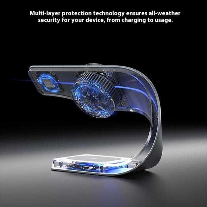 OEM - 3-in-1 Qi2 Trådlös Laddare Magsafe iPhone, Apple Watch, AirPods