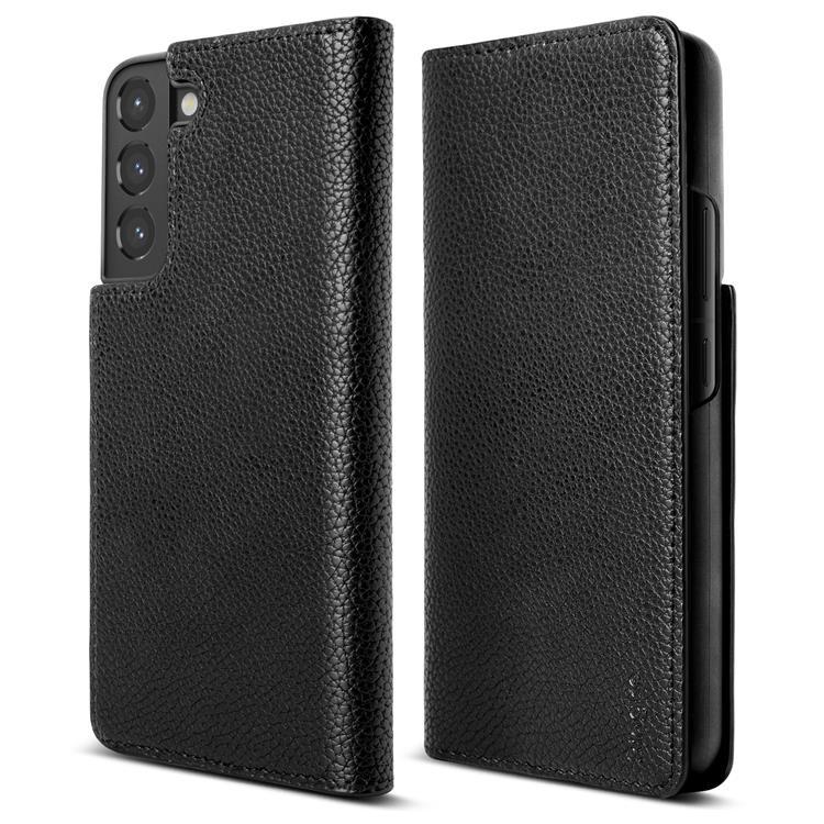 Ringke Folio Signature Flip Läder Fodral Galaxy S22 Plus - Svart | 2353 | AlltMobil
