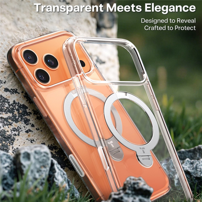 Torras - TORRAS iPhone 17 Pro Max Mobilskal MagSafe Rotating Kickstand